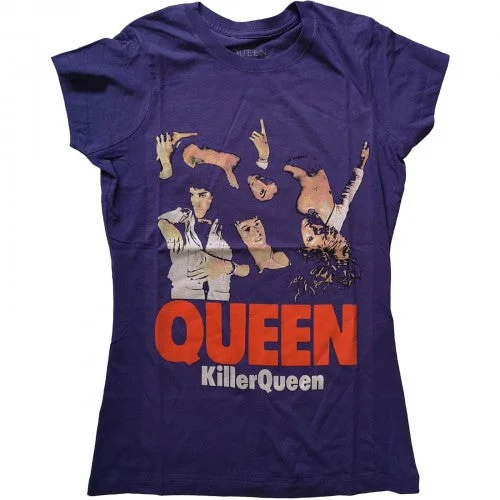Queen Womens/Ladies Killer Cotton T-Shirt-- Cashmere Blend Cotton Blend Poly Blend