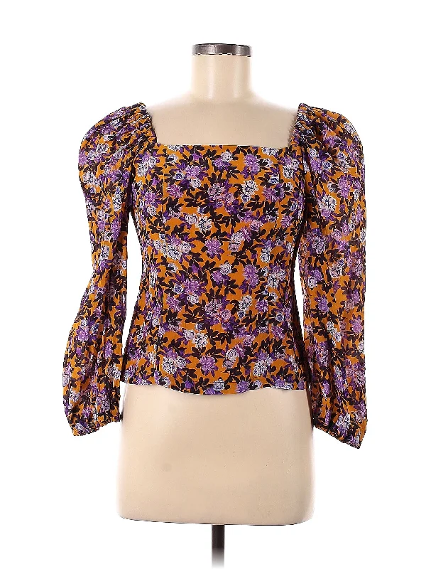3/4 Sleeve Blouse Peter Pan Blouse