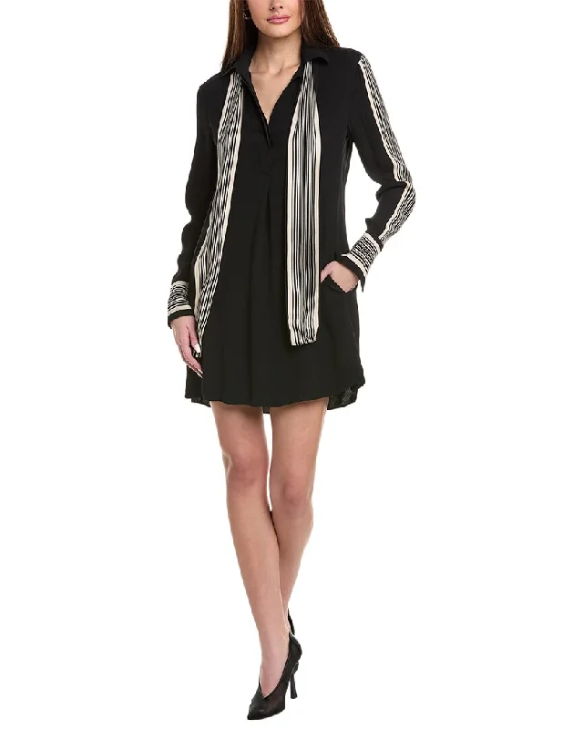 Reiss Ellie Side Stripe Mini Dress Fashionable A-Line Mini Dress