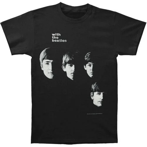 The Beatles Womens/Ladies Back Print T-Shirt-- Ribbed T-Shirt High Neck Heavyweight