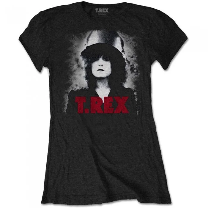 T-Rex Womens/Ladies Slider Cotton T-Shirt-- Plaid T-Shirt Polka Dot Checkered