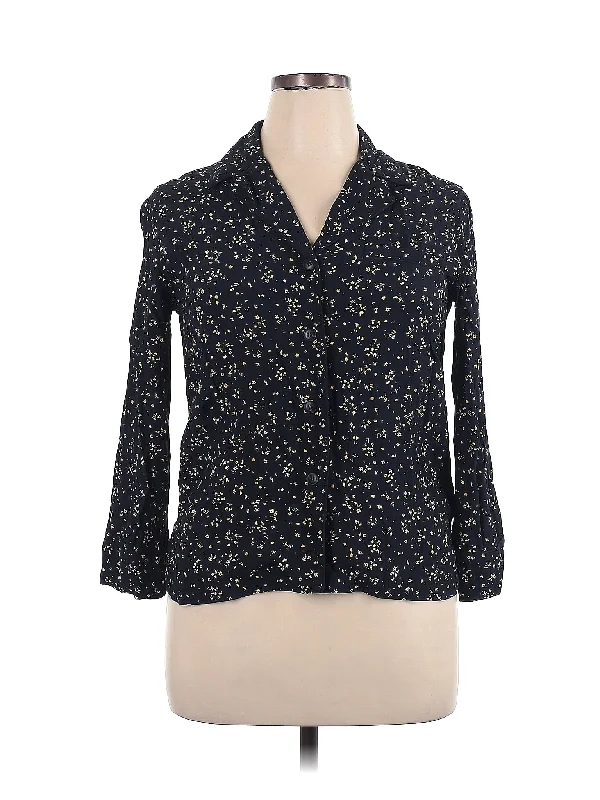 3/4 Sleeve Blouse Ruffled Neck Blouse