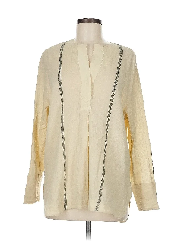 Long Sleeve Blouse Casual Relaxed Fit Blouse