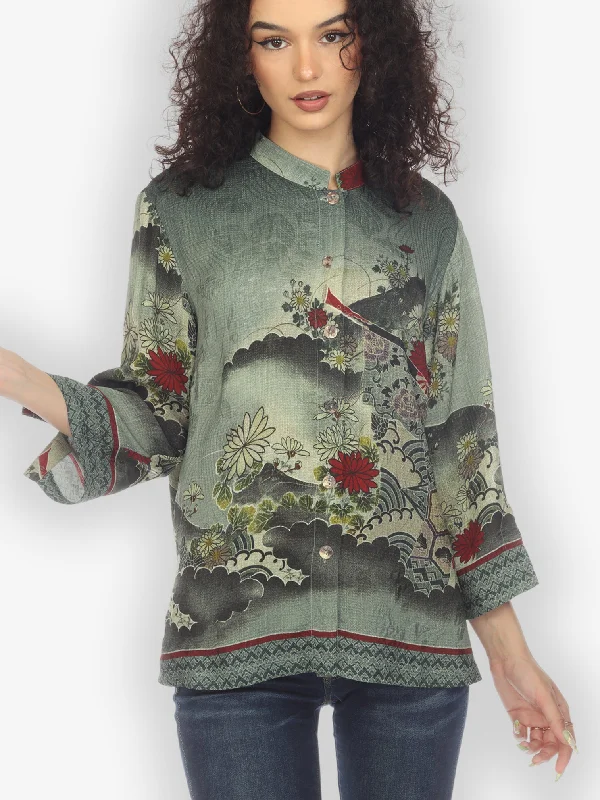 Magic Organic Beauty Silk Blouse Soft Knit Blouse