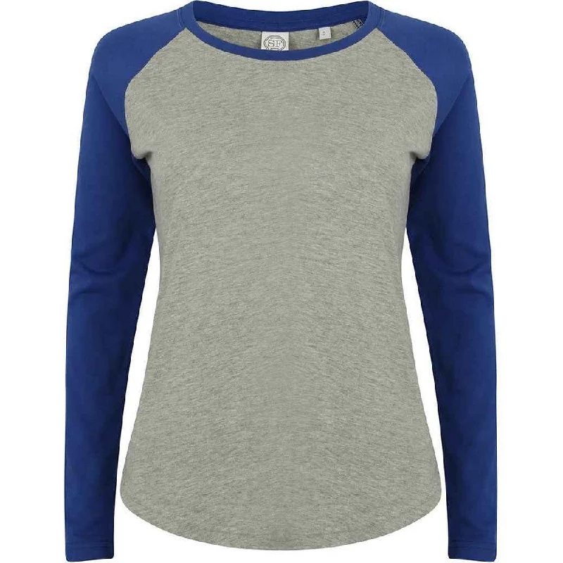 Heather Grey-Royal Blue