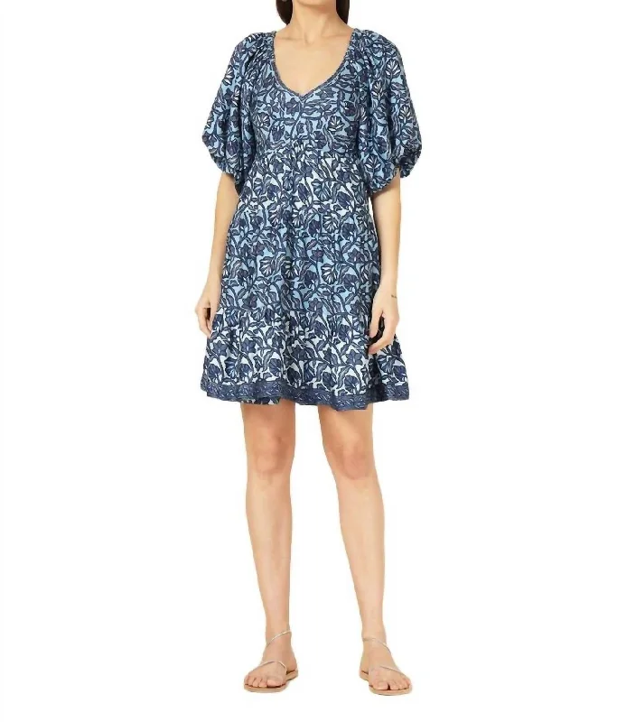 Ila Mini Dress In Marlow Capri Fashionable Off-Shoulder Mini Dress