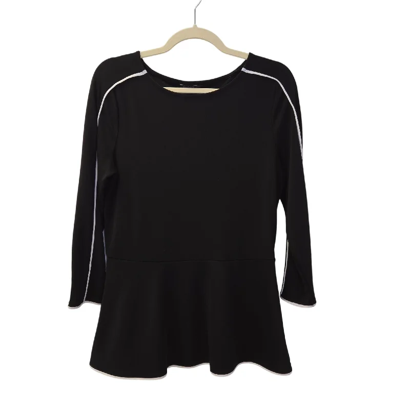 Ann Taylor Peplum Style Blouse Size Medium Chic Square Blouse