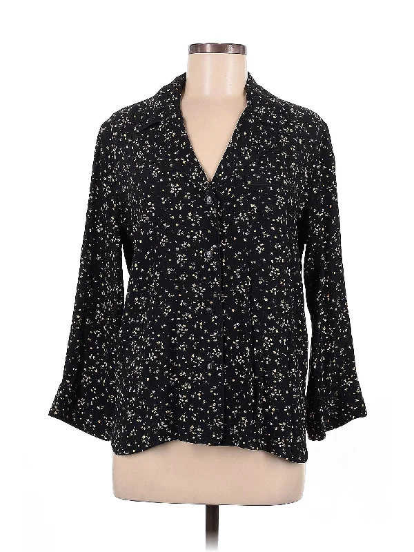 3/4 Sleeve Blouse Loose Fit Blouse