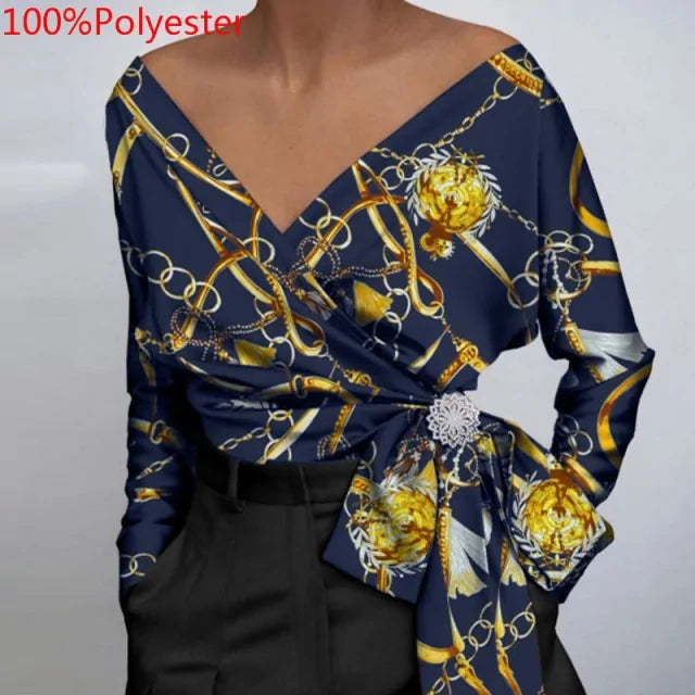Women Fashion Blouse Elegant Vintage Lace Blouse