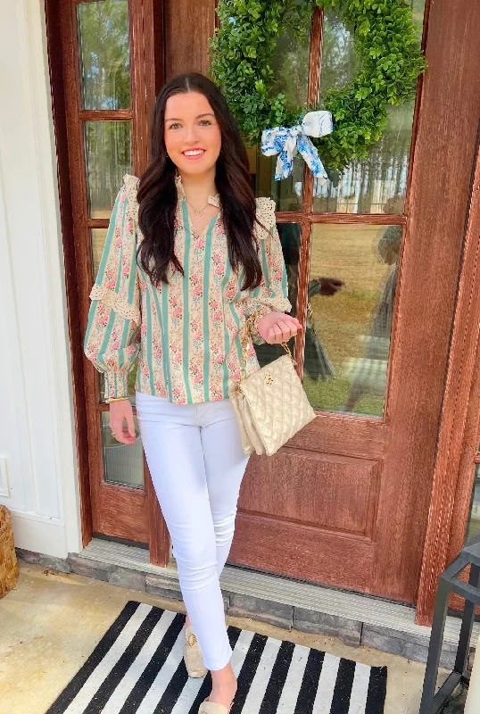 Amelia Blouse Elegant Embroidery Blouse