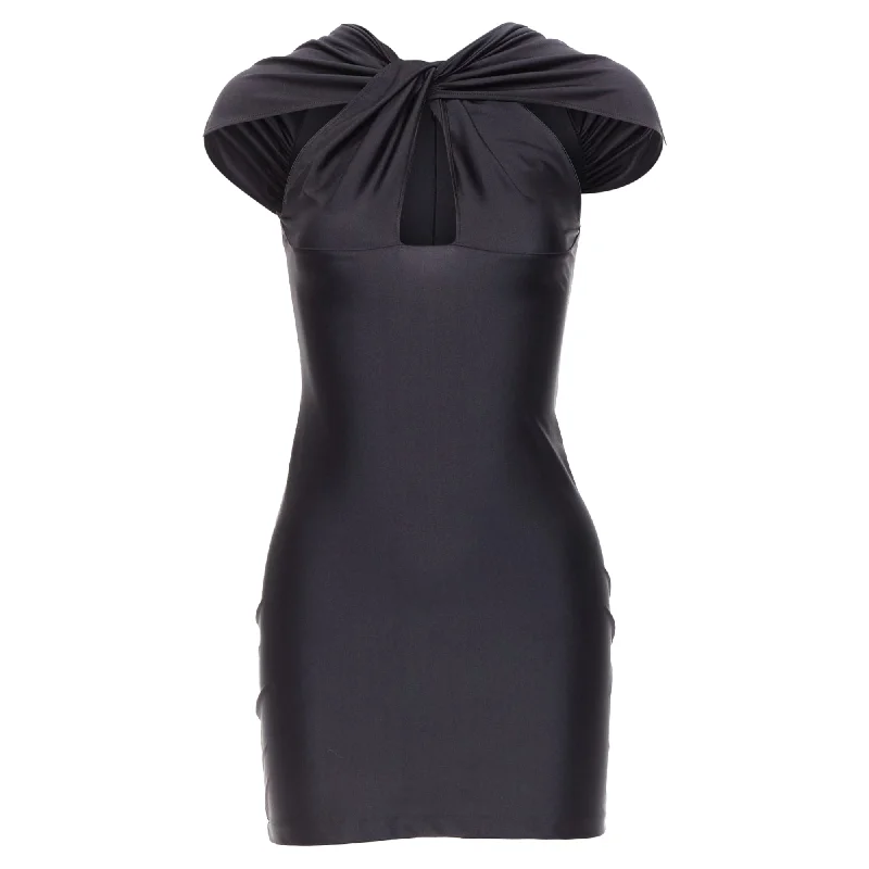 Coperni nylon jersey shoulder cut out mini dress Cozy A-Line Mini Dress
