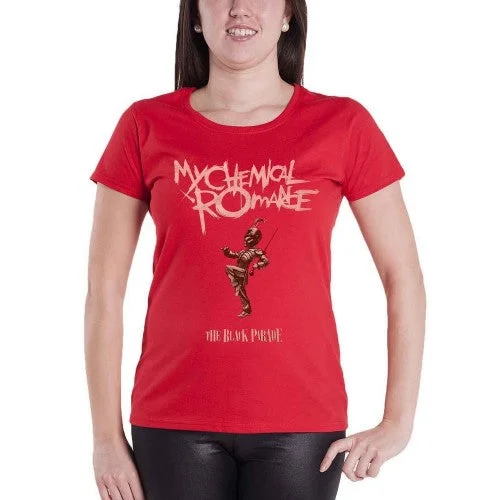 My Chemical Romance Womens/Ladies The Black Parade T-Shirt -- Basic T-Shirt Crew Neck Short Sleeve