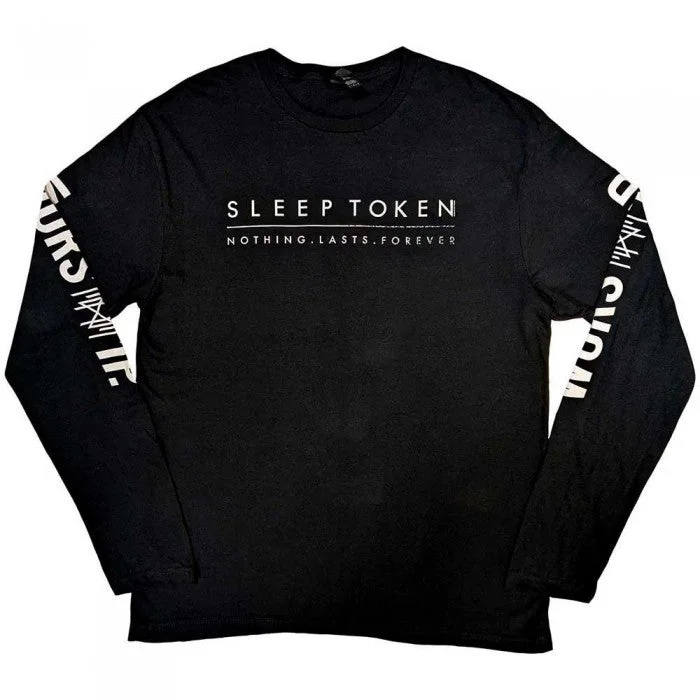 Sleep Token Unisex Adult Worship Sleeve Print Cotton Long-Sleeved T-Shirt-- Graphic T-Shirt Round Neck Polyester