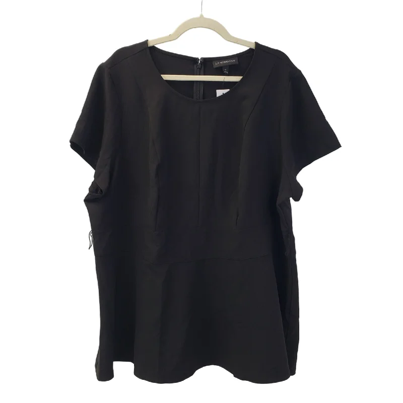 NWT Lane Bryant Peplum Hem Blouse Size 22 *Missing Belt* Sleeveless Summer Blouse