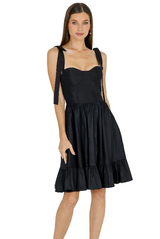 Adeline Mini Dress Trendy Mini Dress with Belt