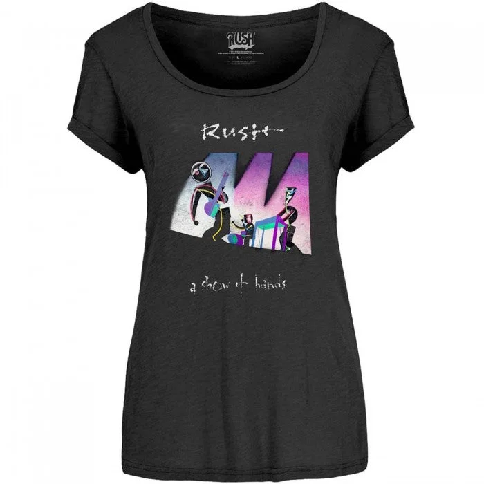 Rush Womens/Ladies Show Of Hands Cotton T-Shirt-- Handmade Hand-knitted Hand-woven