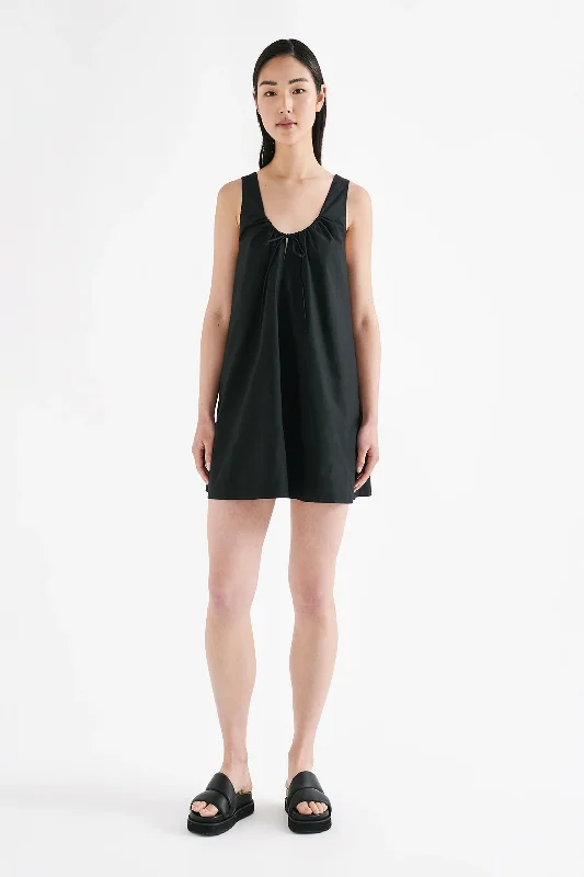 NUDE LUCY Inka mini dress - Black Stylish Spaghetti Strap Mini Dress
