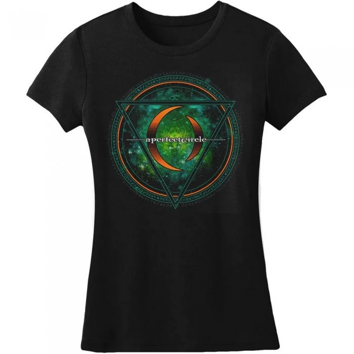 A Perfect Circle Womens/Ladies Sigil Cotton T-Shirt-- Denim Fabric Leather Fabric Suede Fabric