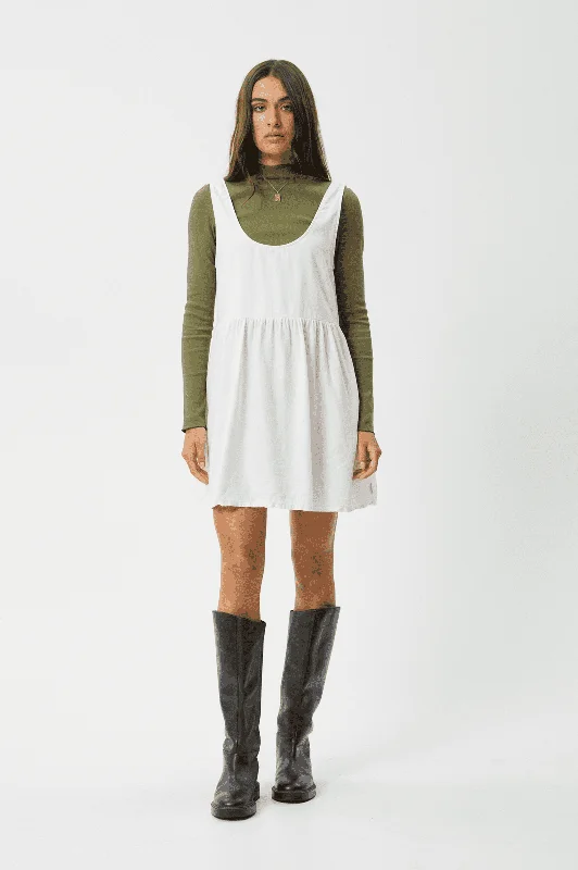 Afends jesse hemp mini dress - natural Classic White Mini Dress