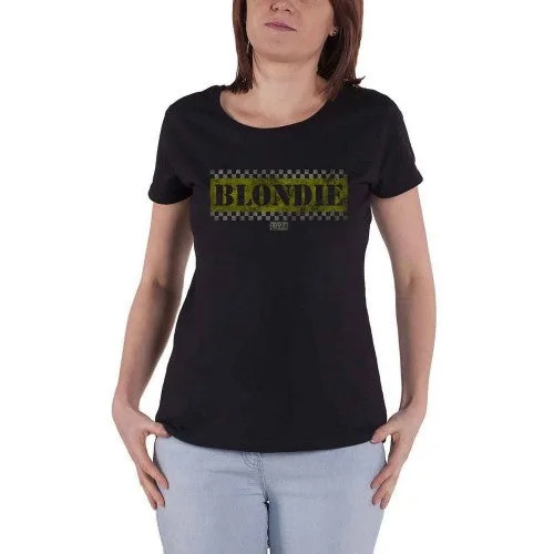 Blondie Womens/Ladies Taxi T-Shirt-- Mesh Blend Leather Blend Suede Blend