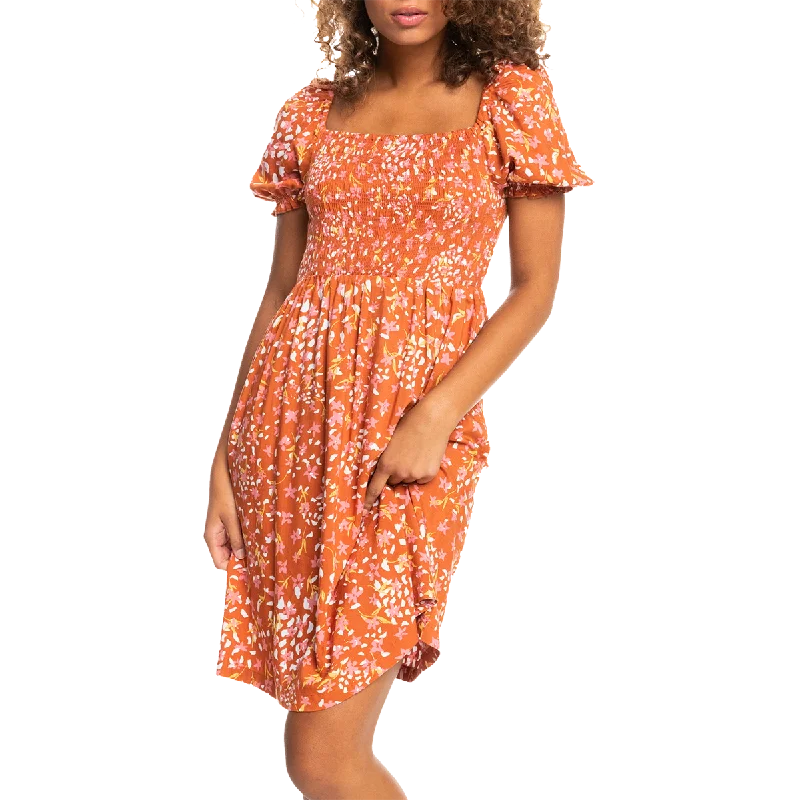Women's Hello Petal Mini Dress Comfortable Off-Shoulder Mini Dress