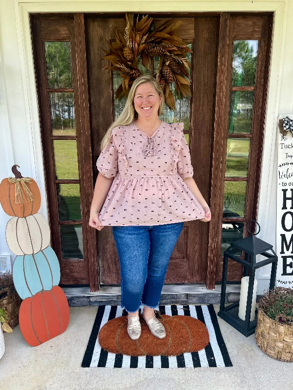 Enchanted Bow Blouse Chic Wrap Blouse