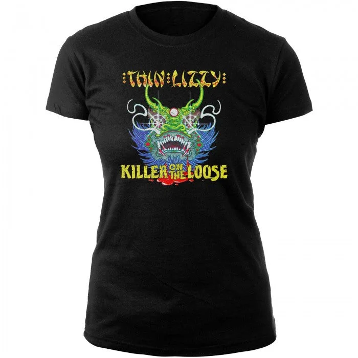 Thin Lizzy Womens/Ladies Killer Lady Cotton T-Shirt-- Casual Formal Business