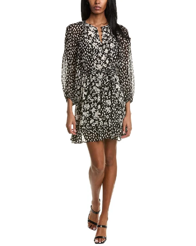 ba&sh Belted Mini Dress Comfortable Off-Shoulder Mini Dress