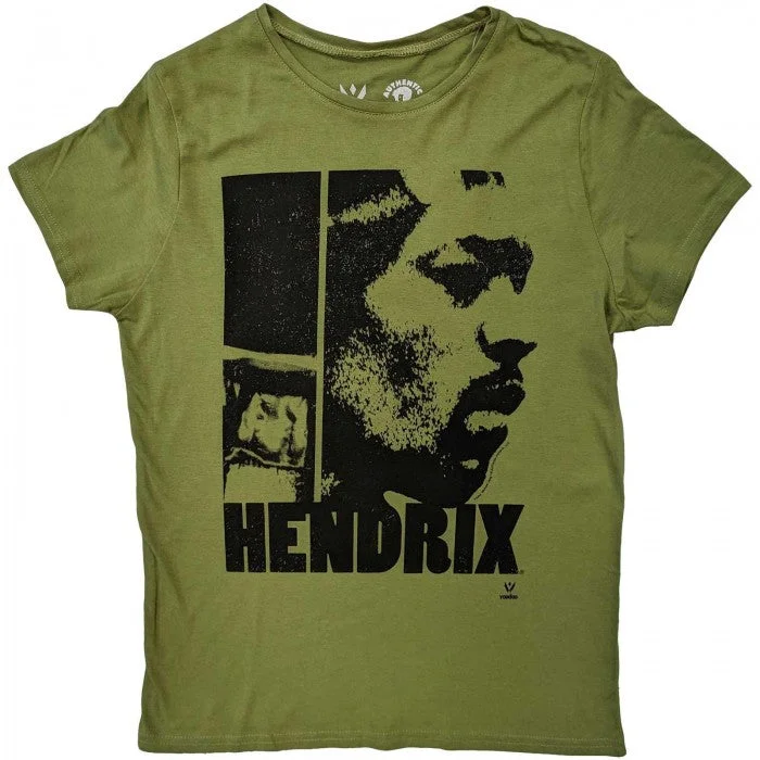 Jimi Hendrix Womens/Ladies Let Me Live Cotton T-Shirt-- Polka Dot Checkered Tartan