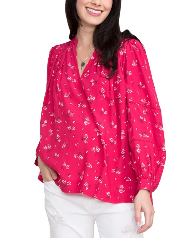 HATCH The Joselyn Blouse Feminine Satin Blouse