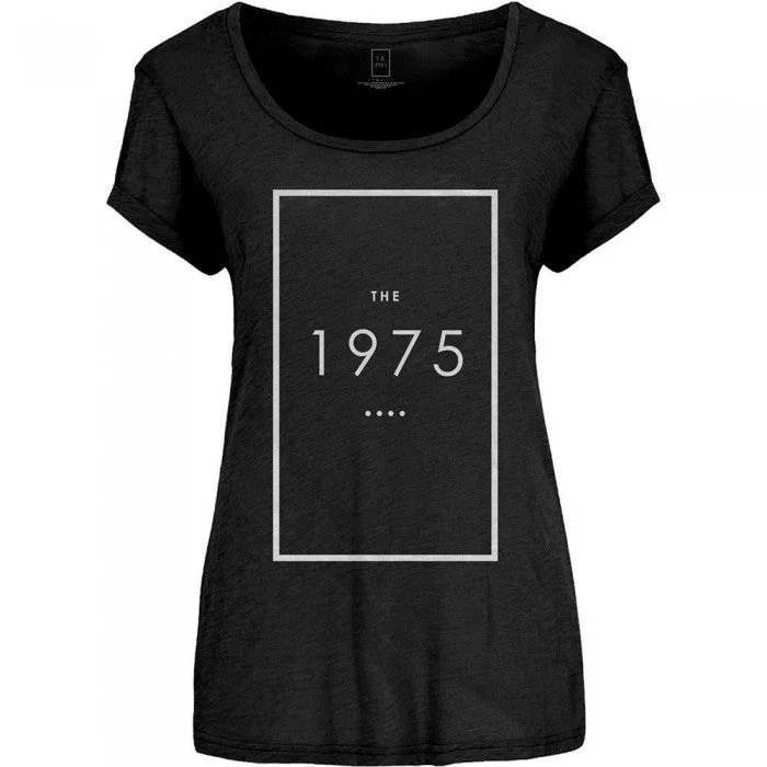 The 1975 Womens/Ladies Original Logo Cotton T-Shirt-- Elegant Classic Vintage
