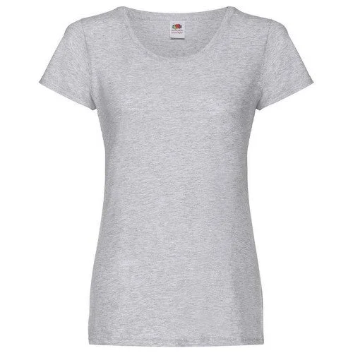 Fruit of the Loom Womens/Ladies Original Heather Lady Fit T-Shirt-- Mesh Fabric Canvas Fabric Denim Fabric