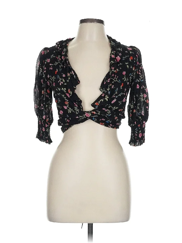3/4 Sleeve Blouse Slim Fit Blouse