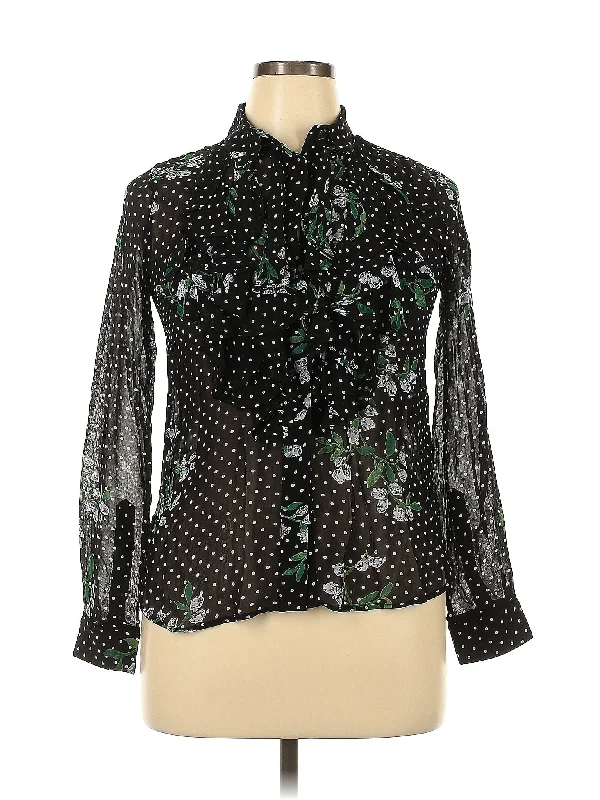 Long Sleeve Blouse Chic Wrap Blouse