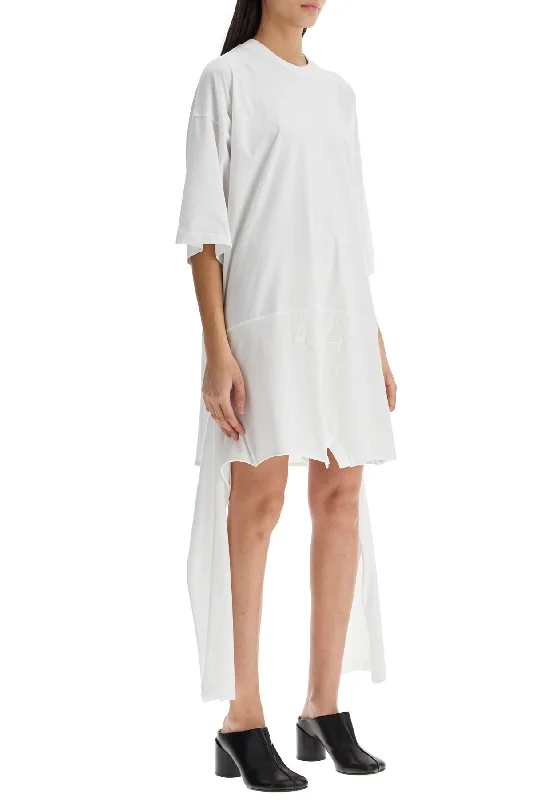 Mm6 Maison Margiela Deconstructed Mini Dress Comfortable Smocked Mini Dress