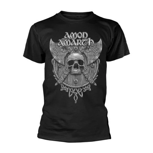 Amon Amarth Unisex Adult Skull T-Shirt-- Mesh Fabric Canvas Fabric Denim Fabric