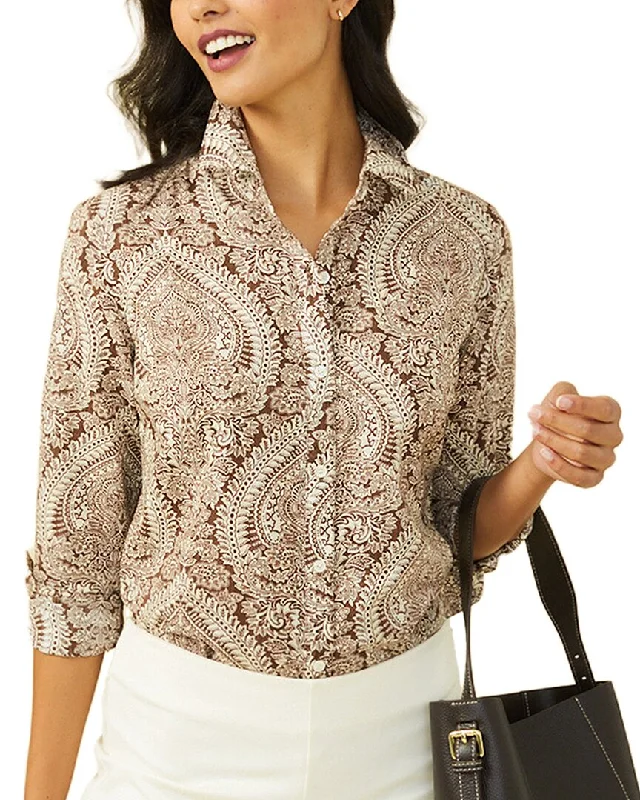 J.McLaughlin Lois Blouse Peter Pan Collar Blouse