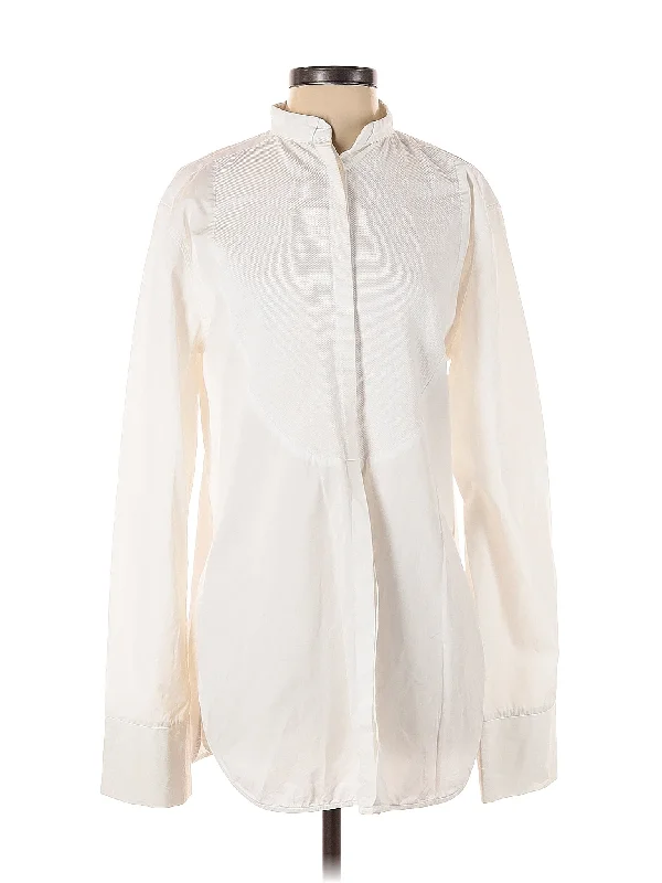 Long Sleeve Blouse Mandarin Collar Blouse