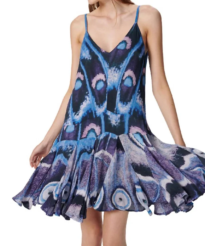 Iris Mini Dress In Petal Skin Classic Black Mini Dress