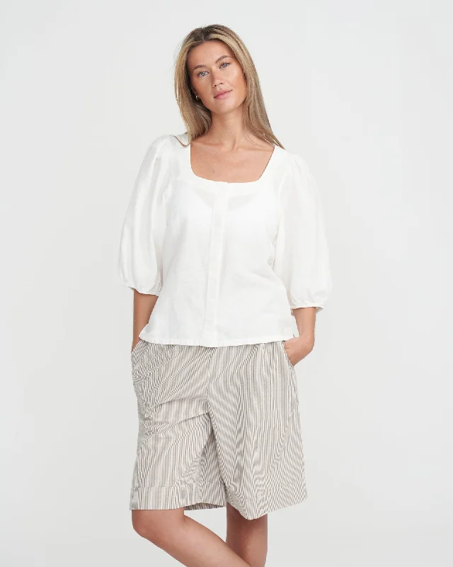 Marina Blouse Sweetheart Neck Blouse