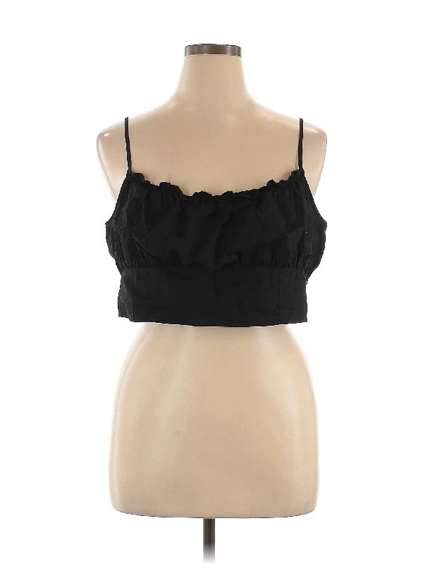 Sleeveless Blouse Stylish Wrap Blouse