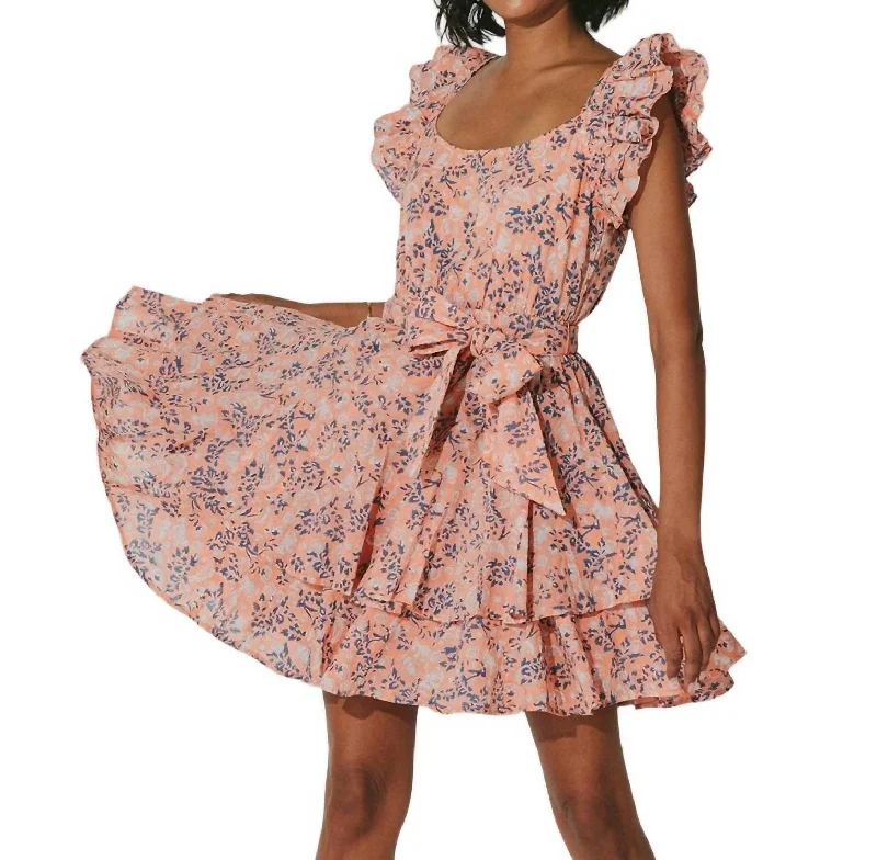 Britt Mini Dress In Positano Floral Classic Shift Mini Dress