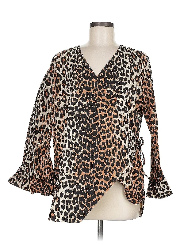 3/4 Sleeve Blouse Puff Sleeve Blouse