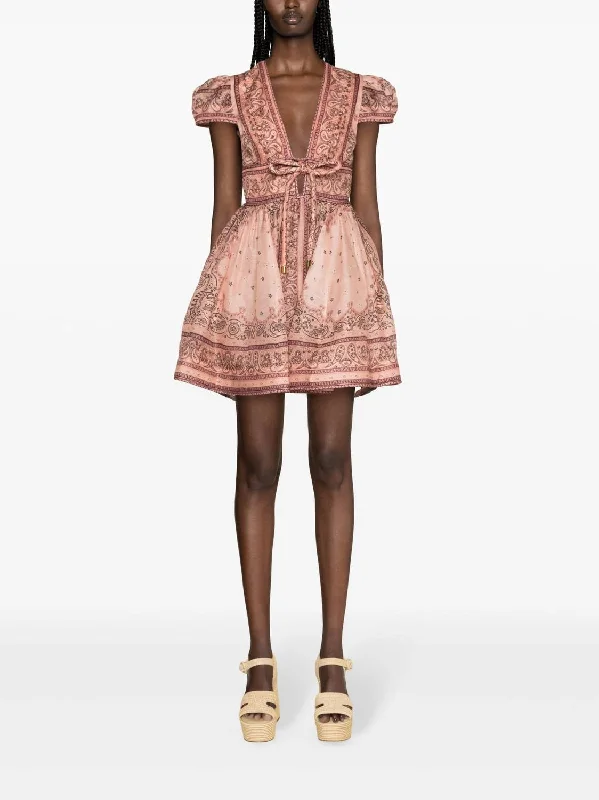 Matchmaker Structured Mini Dress In Pink Fashionable Polka Dot Mini Dress