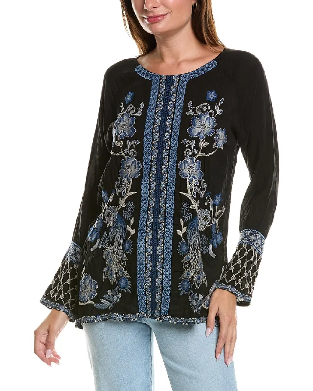 Johnny Was Lauren Blouse Chic Ruffle Blouse