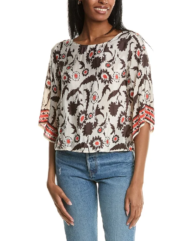 ba&sh Blouse Boho Printed Blouse