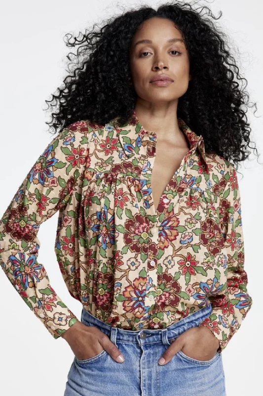 Smythe - Classic Shirred Blouse - PS25022 - PRE-ORDER* Classic Striped Blouse