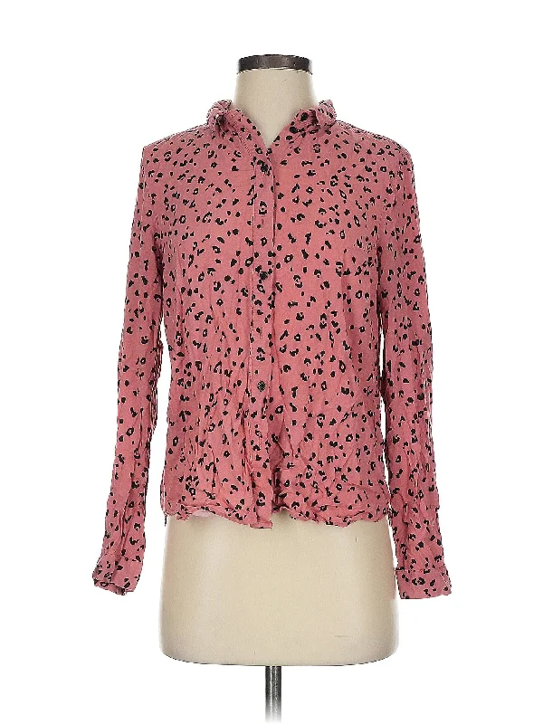 Long Sleeve Blouse Lightweight Floral Blouse