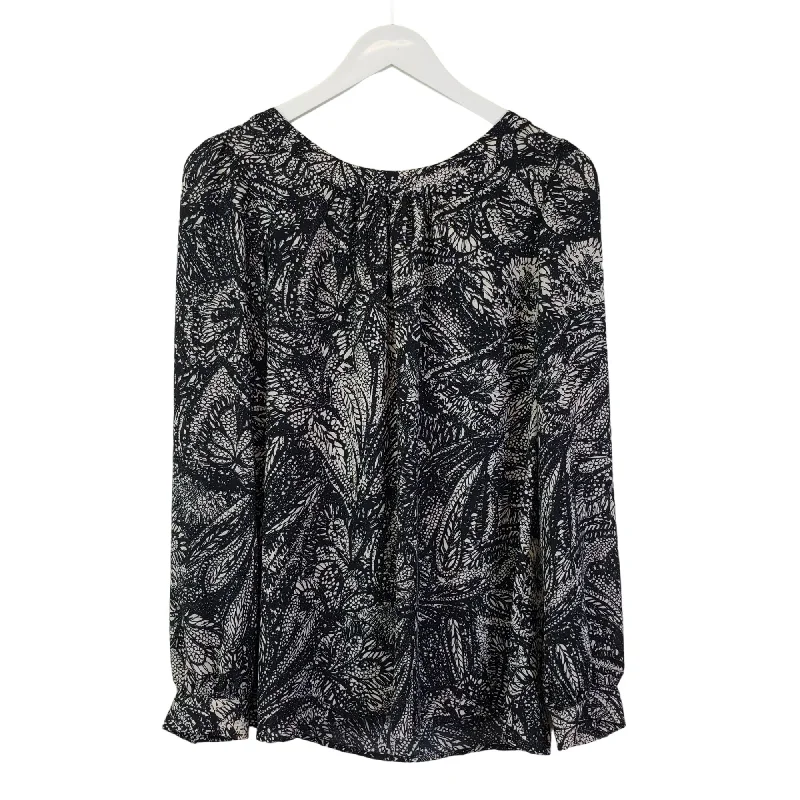 Loft Outlet Floral Long Sleeve Blouse Size Small Sleeveless Chiffon Blouse