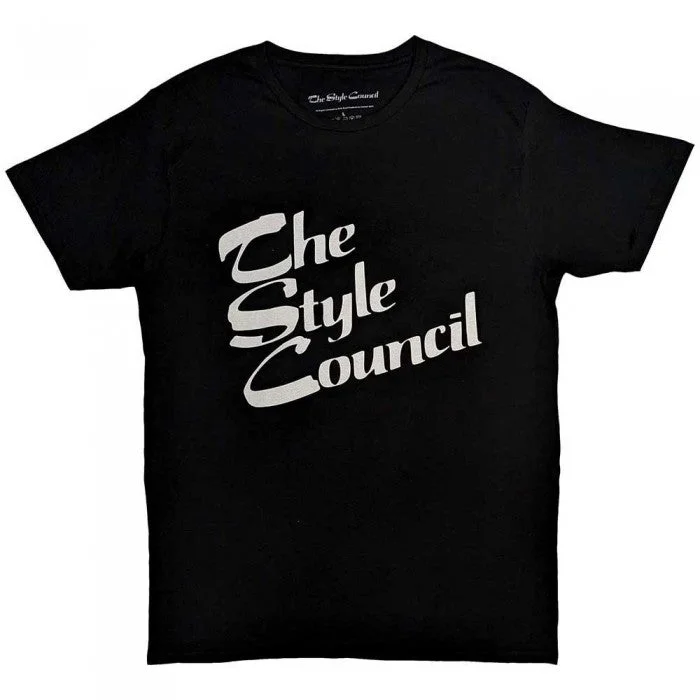 The Style Council Unisex Adult Stacked Logo T-Shirt-- Modern Contemporary Chic